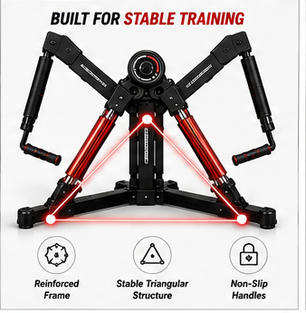 3 in 1 Hydraulic Strength Trainer Adjustable Chest Arm and Core Workout Equipment