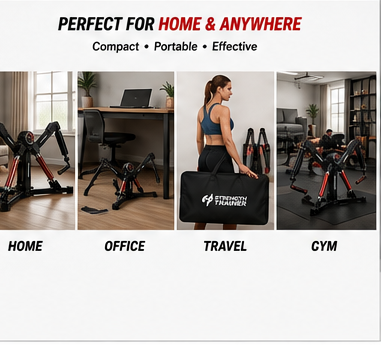 3 in 1 Hydraulic Strength Trainer Adjustable Chest Arm and Core Workout Equipment