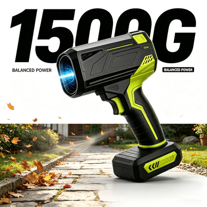 Cordless Leaf Blower 2000g Powerful Airflow | Portable Blower for Yard, Car & Snow