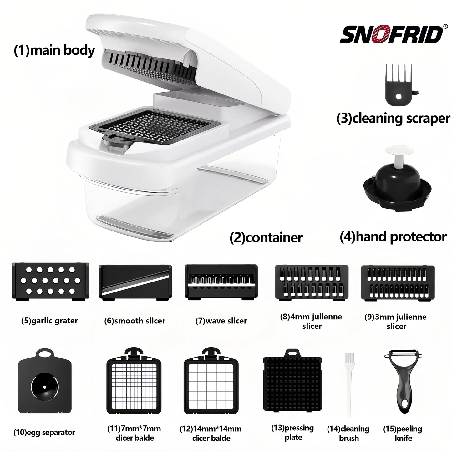 All In One Vegetable Chopper & Slicer Set for Fast Kitchen Prep