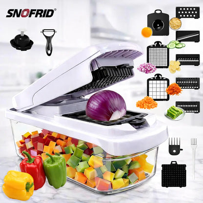 All In One Vegetable Chopper & Slicer Set for Fast Kitchen Prep
