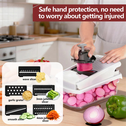 All In One Vegetable Chopper & Slicer Set for Fast Kitchen Prep