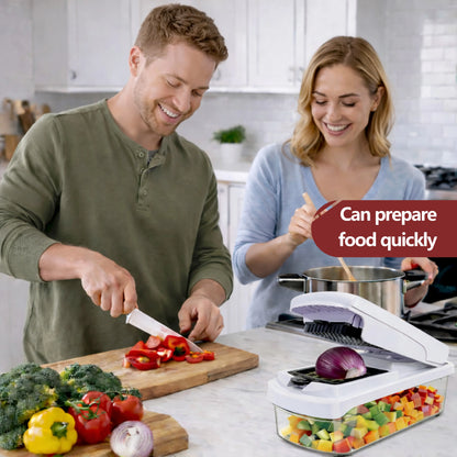 All In One Vegetable Chopper & Slicer Set for Fast Kitchen Prep